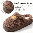 thumbnail image 4 of CHICVOMEY Slippers for Women Cozy Faux Fur House Shoes Memory Foam Fuzzy Slippers for Winter Warm Slippers Indoor House Slippers for Women, 4 of 8
