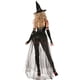thumbnail image 2 of Lucakuins Disfraz de bruja de Halloween para mujer, mono negro con sombrero, falda, mangas para fiesta de Halloween Lucakuins  moda, 2 of 4
