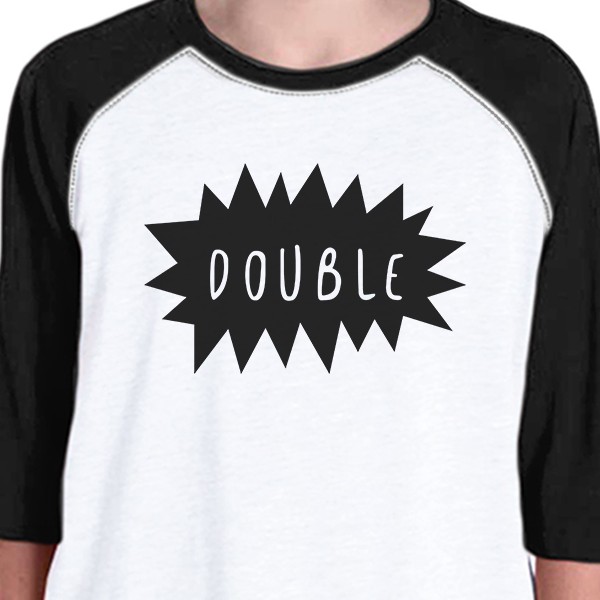 Double Trouble Youth Pet Matching Baseball Shirts Funny Baby Gifts - image 2 of 5