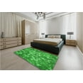 thumbnail image 5 of Ahgly Company Machine Washable Indoor Square Transitional Green Area Rugs, 6' Square, 5 of 7
