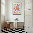 thumbnail image 3 of Puzzling Shapes - Illustration Abstract Geometric Modern Art Pattern Psychedelic Surrealism Black Framed Wall Art Print 16 x 24 inches, 3 of 7