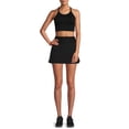thumbnail image 2 of Jockey Essentials Women's Medium Impact Seamless Rib Long Line Cami Bra, 2 of 4