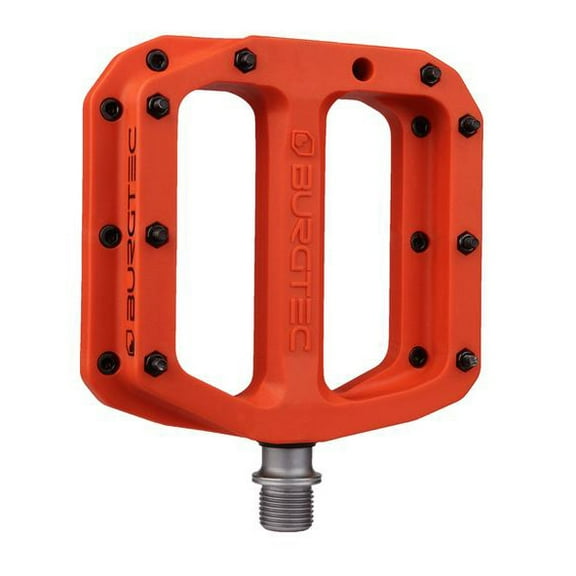 Burgtec MK4 Composite Flat Pedals, Iron Bro Orange