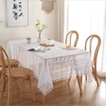 thumbnail image 3 of White Crochet Doilies Rectangle Tablecloths Vintage Lace Handmade Cotton Table Doilies for Wedding Praty Home Birthday Kitchen Decoration, 3 of 7