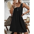 thumbnail image 2 of Ekouaer Nightgown for Women Tank Night Gown Sleeveless Sleep Shirt Button Night Shirt with Pockets Soft Sleep Dress, 2 of 5