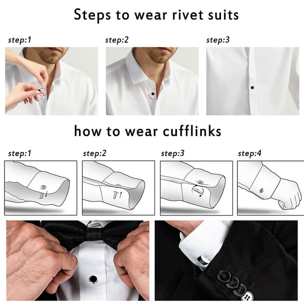 how to put studs on dress shirt How to Wear Cufflinks and Studs - 5 Simple to Follow Steps