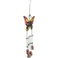 thumbnail image 3 of Northlight 24" Purple and Bronze Butterfly Outdoor Garden Windchime, 3 of 5