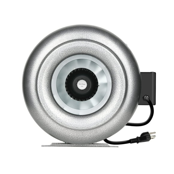 iPower 10 Inch 862 CFM Inline Duct Ventilation Fan HVAC Exhaust Blower for Grow Tent, Grounded Power Cord