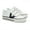 WHITE, variant on Victoria Boys Tribu Contrast Faux Leather Straps Sneaker, White,1 M US