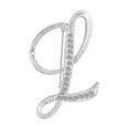 thumbnail image 2 of Opolski 1PC 1 Pc Fashion Unisex Rhinestone English Letters Alphabet A-Z Brooch Pin Ornament, 2 of 8