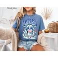 thumbnail image 2 of VibeNest Studio Unisex America Statue of Liberty Bubble Gum Preppy Patriotic Garment Dyed Graphic T-Shirt, 2 of 8