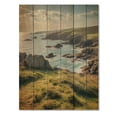 thumbnail image 3 of Designart "Rocky Shores II" Coastal Print on Natural Pine Wood, 3 of 5