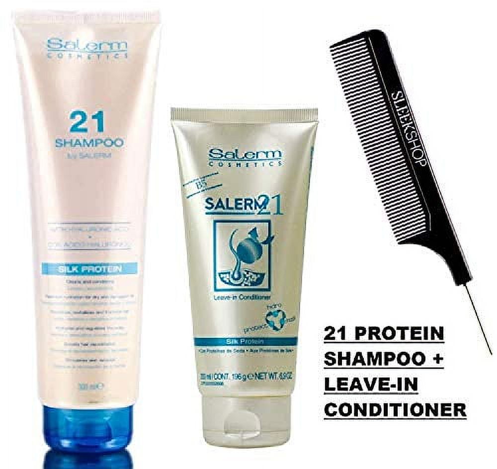 Salerm 21 Shampoo 300ml + Leave In Conditioner 1000ml, 50ml, & 200ml (SET  OF 4)