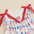 thumbnail image 4 of Okbabeha Toddler Baby Girl 4th of July Outfits Infant Ruffle USA Flag Fourth of July Dress Summer Independence Day Clothes, 4 of 7