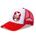 thumbnail image 1 of Gorra de béisbol de Super Mario Bros para hombre y mujer, gorro de princesa Peach para niña, gorro de Anime para niño, gorra de malla de dibujos animados, sombrero para el sol para hombre y mujer Fivean unisex, 1 of 2