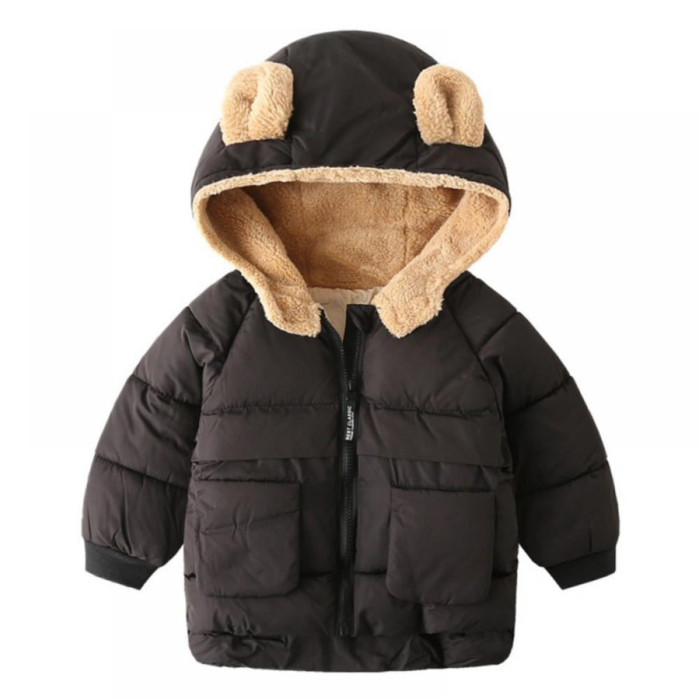 Boys Kids Wadded Jacket Cotton-padded Clothes Coat Outwear Snowsuit Xmas Gift 