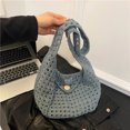 thumbnail image 3 of Bolso Hombro Punto Elegante Mujer Tejido Bag Gran Capacidad () Verde, 3 of 9