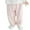 Pink, variant on Spring Summer Children's Casual Loose Thin Sleep Pants with Opening At The Crotch and Elasticized Ankles,2-3 Years