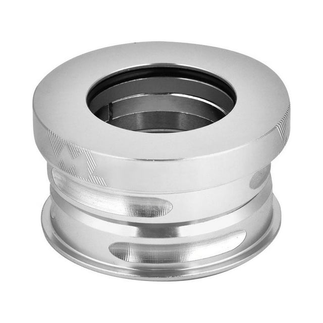 Juego de dirección para bicicleta de 44 mm con cojinetes sellados internos galvanizados - Plateado