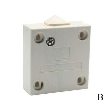 

Wardrobe Light Switch - Cabinet Door Cupboard 2 Amp Push To Break