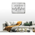 thumbnail image 5 of Give it to God and Go to Sleep Wall Decor Christian Quotes Canvas Wall Art Give it to God and Go to Sleep Sign Pictures Farmhouse Bedroom Painting Prints Framed Artwork Home Decor 16"x12", 5 of 12