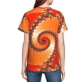 thumbnail image 7 of Wukai Orange Rotating Youth Unisex Short Sleeve T-Shirt for Boys, Girls, Teens, and Kids-Small, 7 of 7
