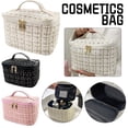 thumbnail image 2 of Cosmetic Bag Organizer Make Up Bag Large Portable Travel Bag Hepburn Storage Bag Toiletry Style, 2 of 7