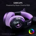 thumbnail image 3 of Razer Kraken Kitty V2 BT Wireless Bluetooth RGB Gaming Headset - Kuromi Edition, 3 of 14