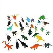 72 Pack Collectable Vinyl Mini Dinosaur 6 Dozen- Assorted Novelty Mini Prehistoric Animal Figurines | Party Favor Variety Pack 72 Count of Small Dinosaurs for Kids Birthday Parties and Festivities