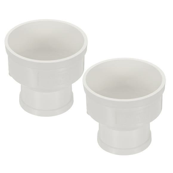 Uxcell Duct Reducer, PVC Pipe Increaser Adapter Ducting Airflow Tube Pipe Fitting 4" to 3"