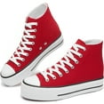 thumbnail image 1 of Chaussures en Toile à Plateforme pour Femmes Confortables Mi-Mollet, 1 of 5