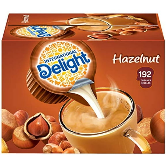 International Delight Hazelnut Coffee Creamer Singles, 84 Fl Oz, 192 Count