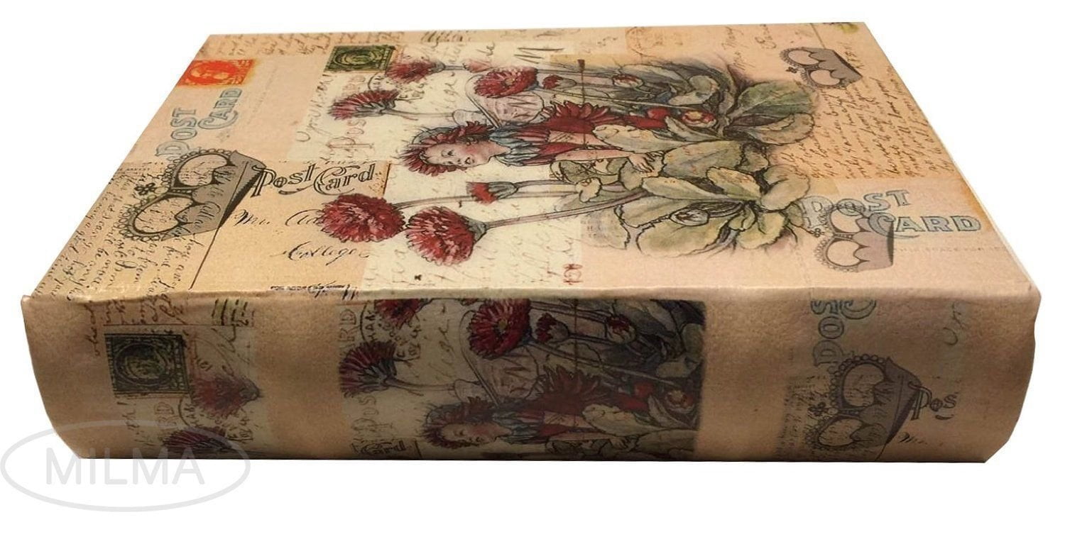 Fairy Book Box Decorative Book Box Leather & Wood Kids Secret Book Girl's Jewelry Box Fairy Keepsake