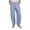 Light Blue, variant on Girls Cotton Linen Sweatpants Soft Elastic Waist Lounge Pants Kids Casual Drawstring Trousers Loose Solid Clothes Uniform