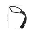 thumbnail image 2 of AURARMLET Quality Bike Mirror Black PA 1Set for Long Rides, 2 of 8