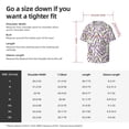 thumbnail image 3 of Daiia Lavender Flowers Men's Linen Shirts Short Sleeve Casual Shirts Button Down Shirt for Men Beach Summer Wedding Shirt-Small, 3 of 6