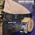 thumbnail image 4 of MesaSe Men Outdoor Belts Buckle Quick Release Auto-Lock Hiking Waistband Training Fishing Dressing Survival Rescue Webbing Rigger, 4 of 10