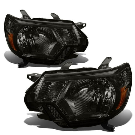 - For 12-15 Toyota Tacoma 2nd Gen Facelifted Pair Headlight Smoked Housing Amber Corner Headlamps 13 14 Left+Right