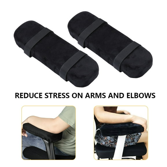 TABLZONE Gaming Chair Cushion 2Pack Black PU Memory Sponge Comfort Support