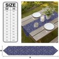 thumbnail image 3 of Navy Blue Classic Table Runner Linen Burlap Table Runner 72 Inches Long Boho Vintage Western Rustic Dresser Scarves for Kitchen Island Coffee Dining Room Party Wedding Holiday Decoration 18"x72", 3 of 8