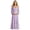 Light Purple, variant on Gyujnb Lightweight Flowy Boho Maternity Tiered Maxi Dress Off Shoulder Ruffle Neck Long Bubble Flare Sleeve Smocked High Waist Elegant Gown for Pregnancy Photoshoot,M