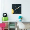 thumbnail image 4 of Educational Chart of Planets in Solar System Typography Gallery-Wrapped Canvas Print Wall Art, 17x17, 4 of 5