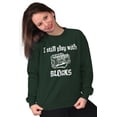thumbnail image 4 of Play With Blocks Car Engine Mechanic Sweatshirt for Men or Women Brisco Brands 3X, 4 of 6