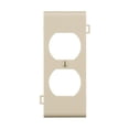 thumbnail image 1 of 1 Gang Light Almond Duplex Center Panel Sectional Wall Plate, 1 of 1