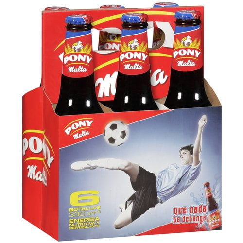Pony Malta Soda 11 oz, 6 pk