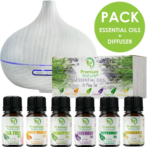 Premium Nature Diffuser & Essential Oils Gift Set Sets