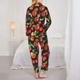 thumbnail image 6 of Goofa Tomatoes Printed Women’s 2 Piece Pajama Set Super,Pajamas Women's Long Sleeve Sleepwear Soft Button Down Loungewear Pjs Lounge Set Nightwear-X-Large, 6 of 9
