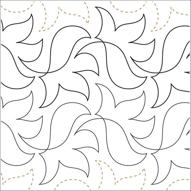 Quilting Creations Printed Tear Away Quilting Paper, Bellini 5.25