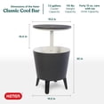 thumbnail image 3 of Mesa de Bar Exterior Keter Modern Cool Bar con Enfriador para Cerveza y Vino, 3 of 9