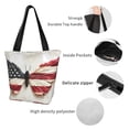 thumbnail image 6 of Fotbe American Flag Butterfly Wall Pattern Beach Tote,Shoulder Handbag,Spacious Tote Bag,Lightweight Travel Bag,Versatile Shopping Bag, 6 of 9
